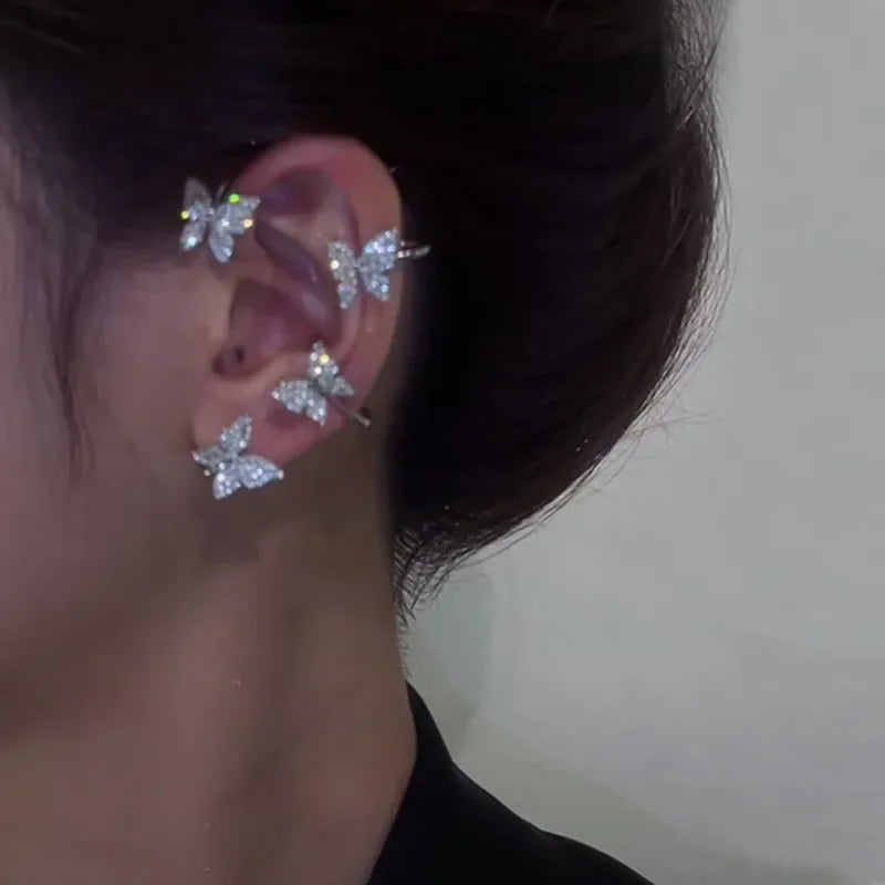 Metal Butterfly Ear Clip