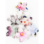 Colorful Floral Hair Claw Clips