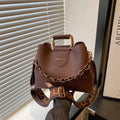 Fashionable Vintage Bucket Bag Casual Shoulder Bag