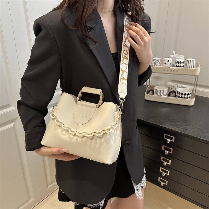 Fashionable Vintage Bucket Bag Casual Shoulder Bag