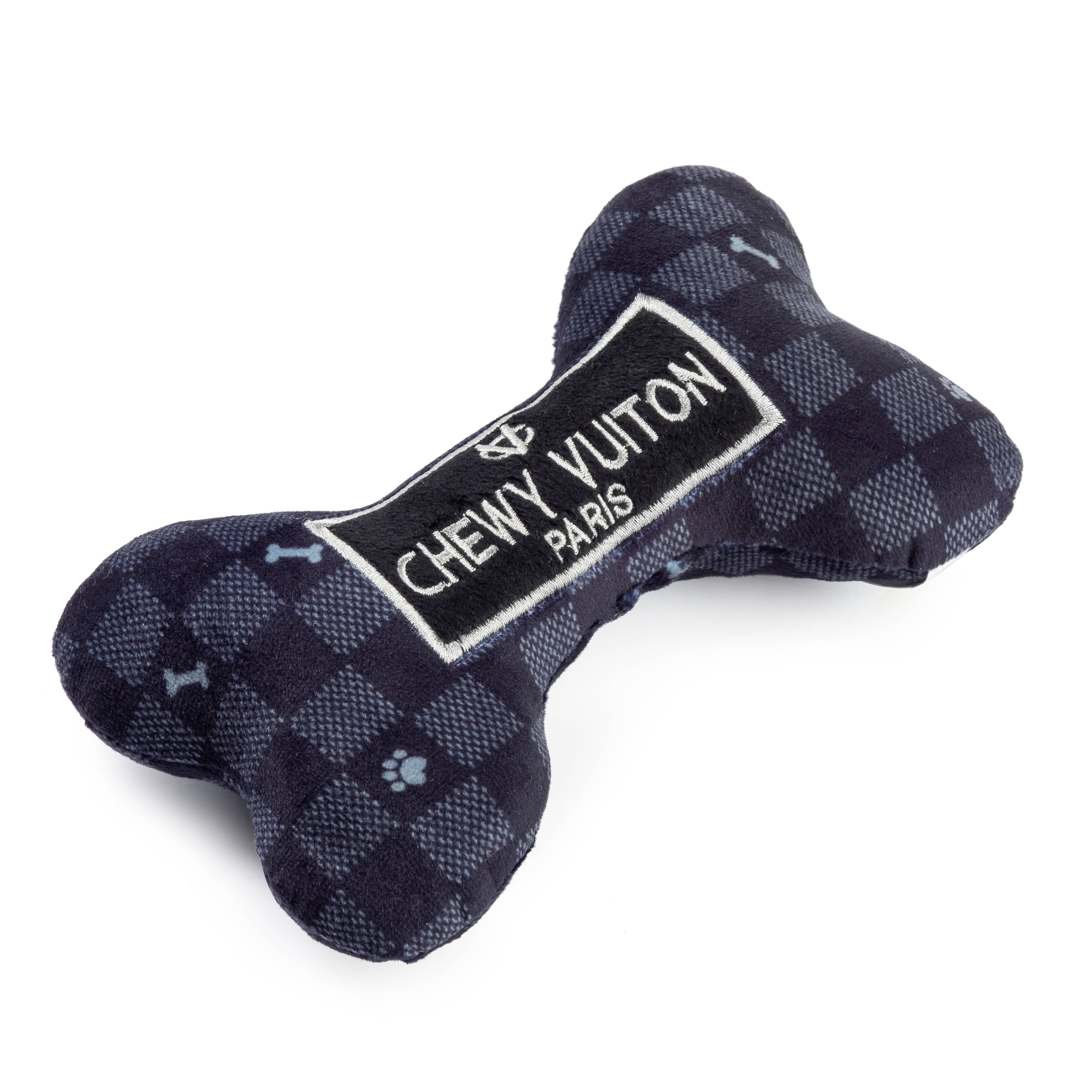 Black Checker Chewy Vuiton Bone