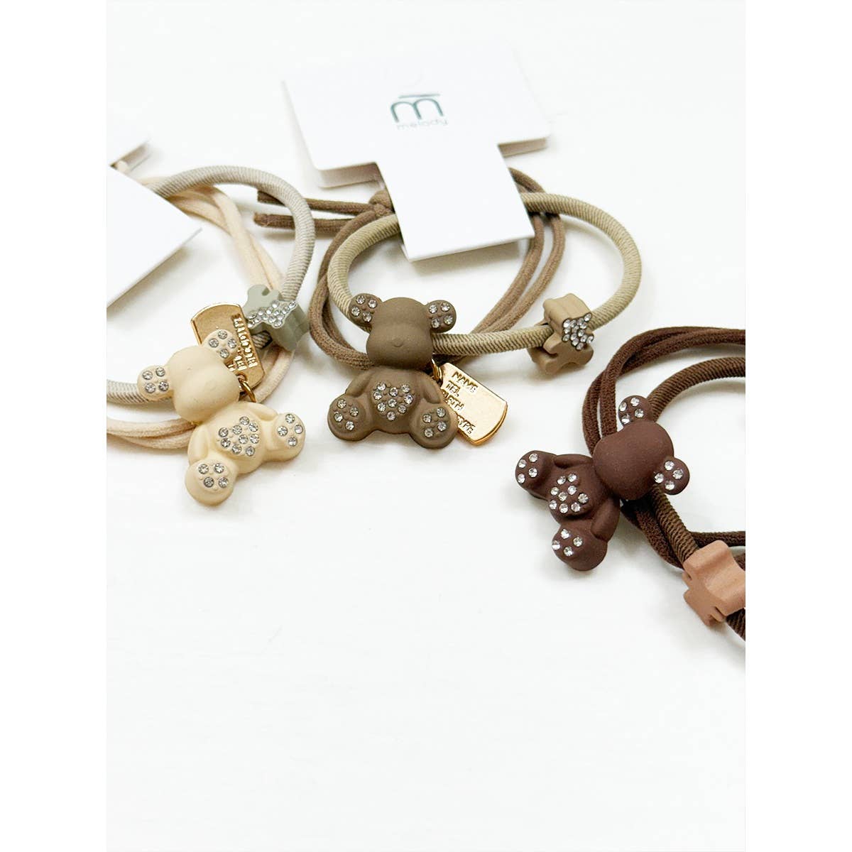 Cute Teddy Bear Hair Tie Set