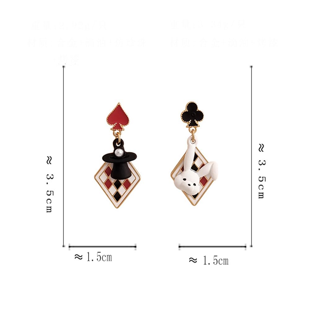 Anime Asymmetrical Pendant Earrings