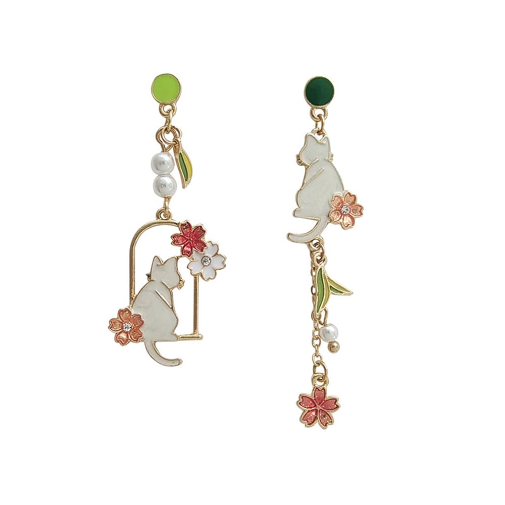 Anime Asymmetrical Pendant Earrings