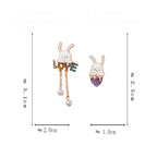Anime Asymmetrical Pendant Earrings