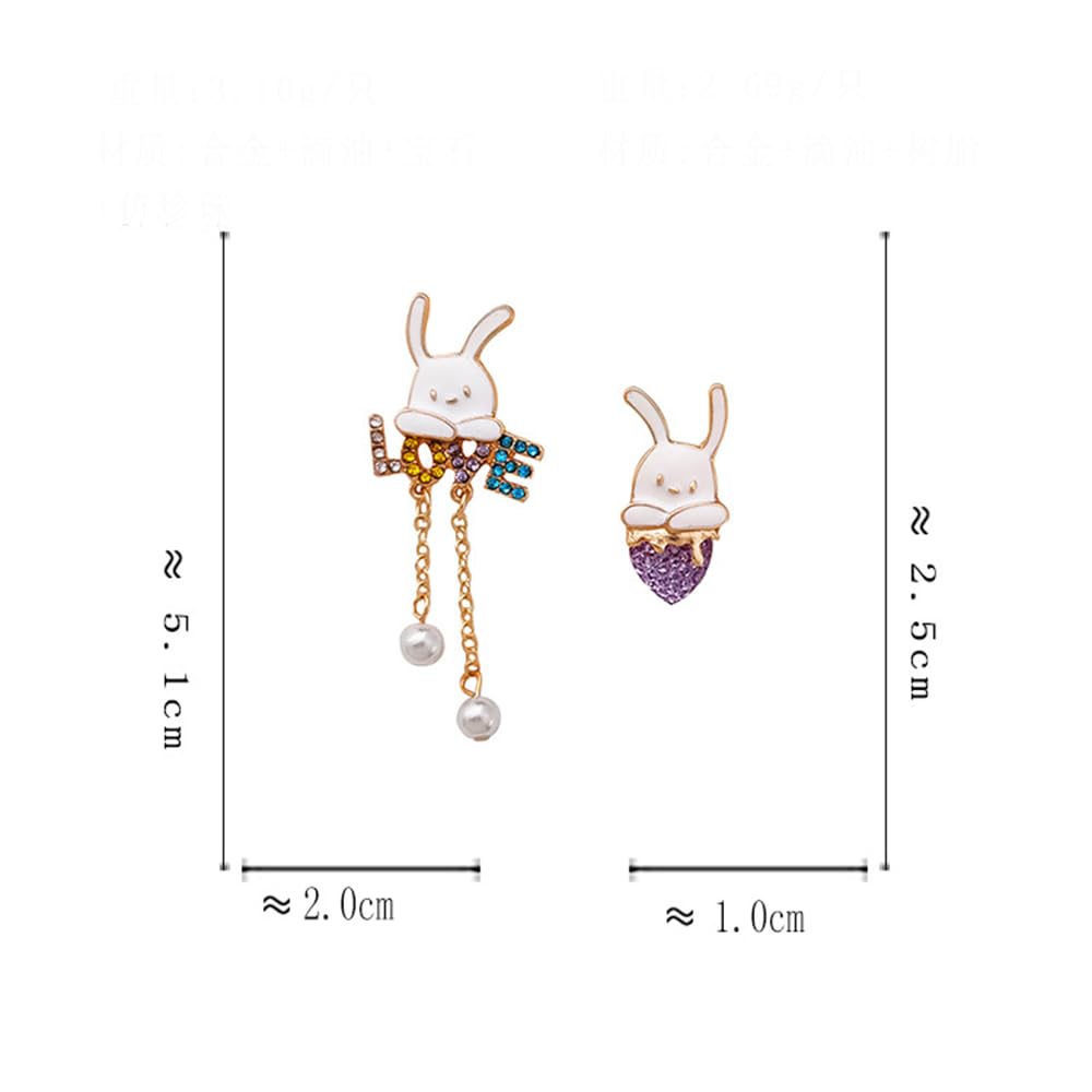 Anime Asymmetrical Pendant Earrings
