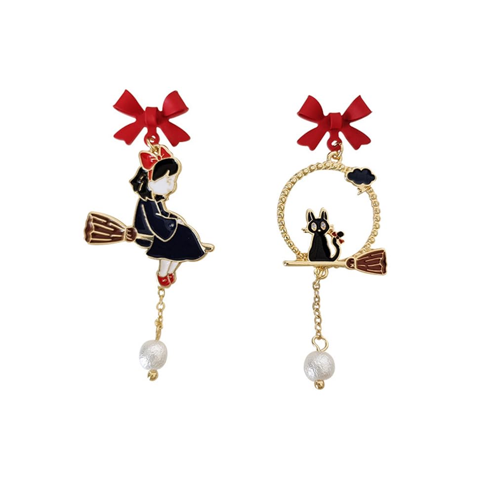 Anime Asymmetrical Pendant Earrings