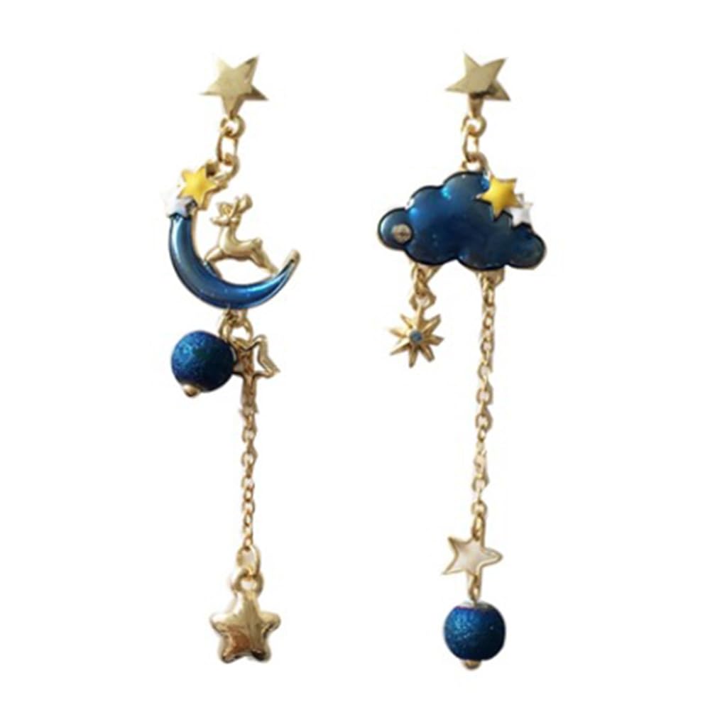 Anime Asymmetrical Pendant Earrings