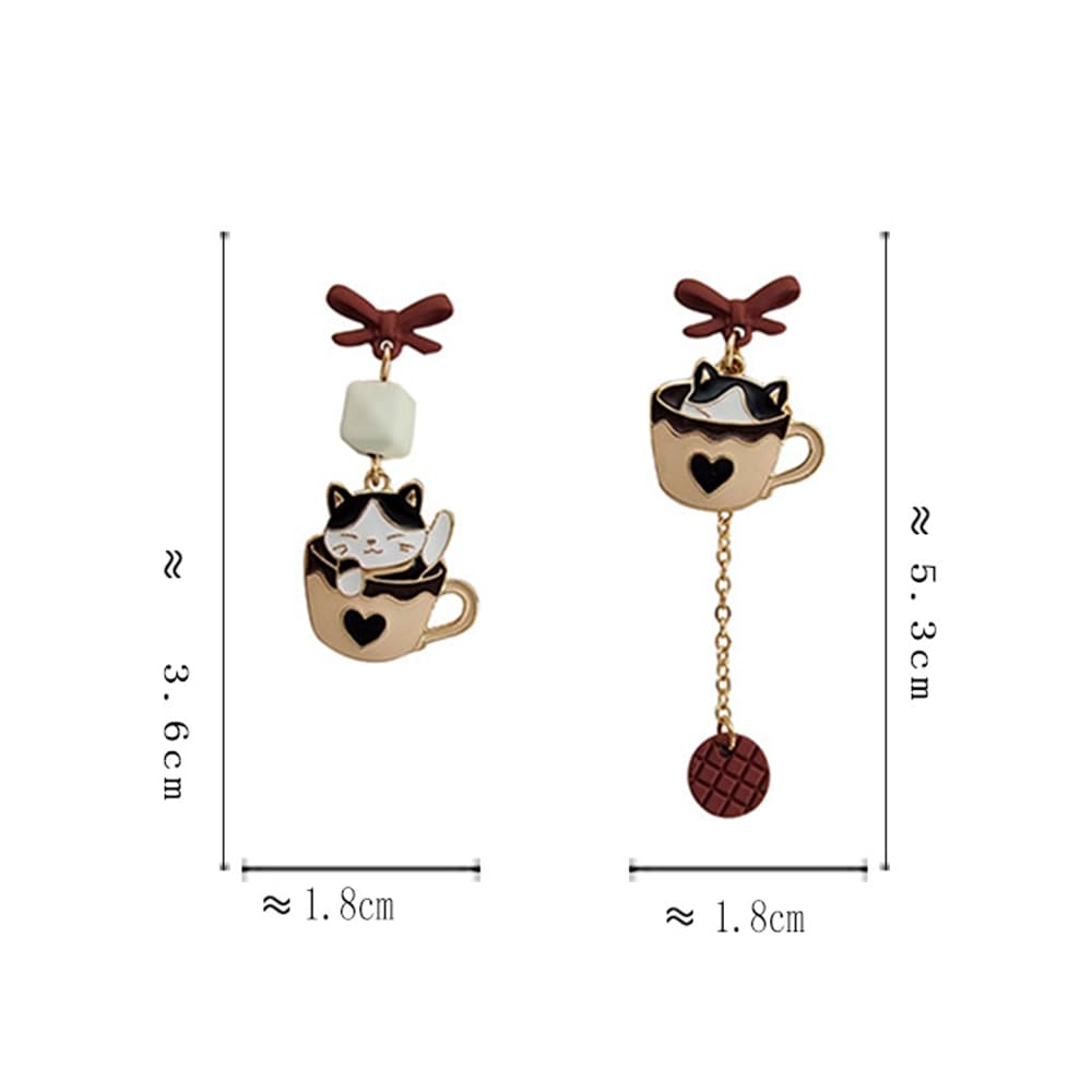 Anime Asymmetrical Pendant Earrings