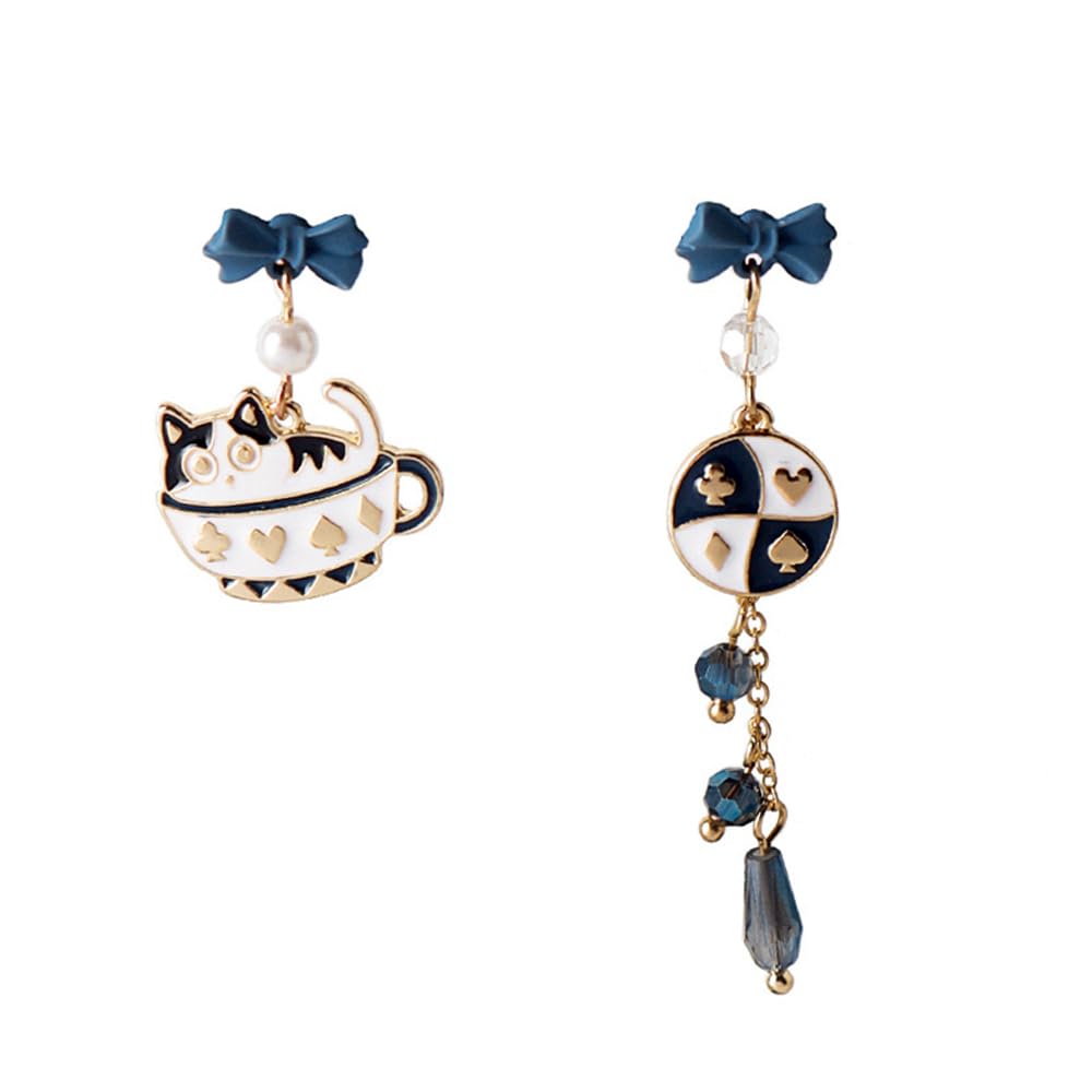 Anime Asymmetrical Pendant Earrings