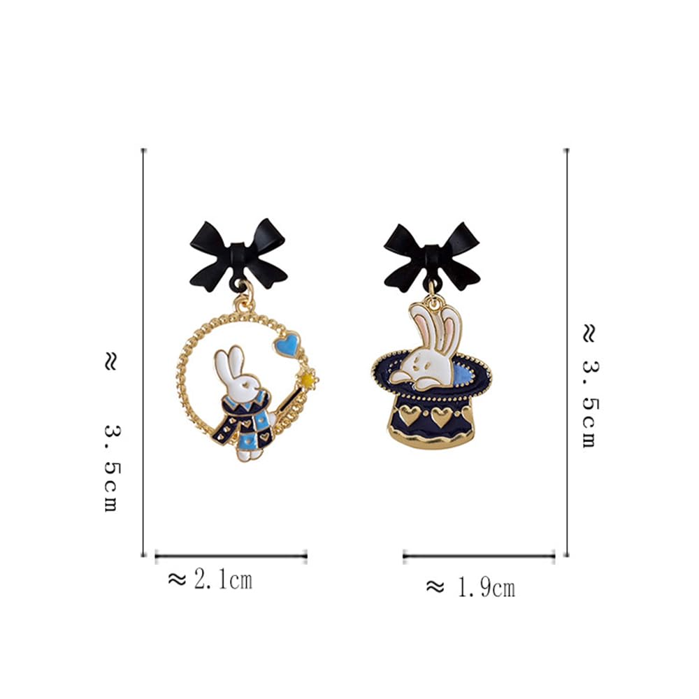 Anime Asymmetrical Pendant Earrings