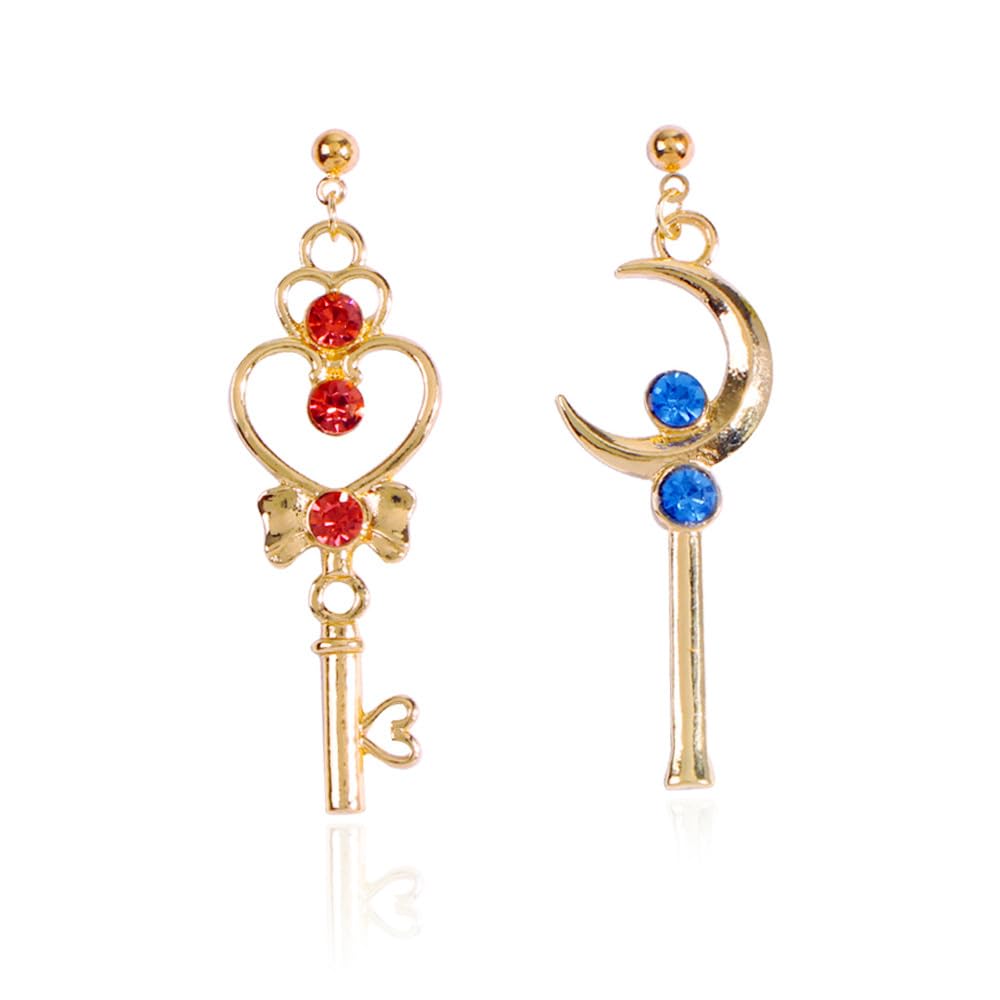 Anime Asymmetrical Pendant Earrings