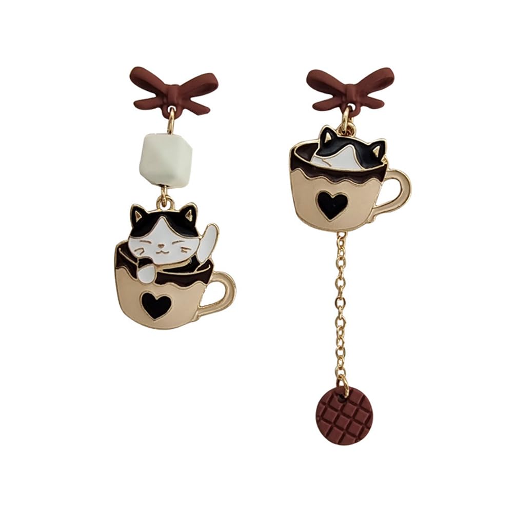 Anime Asymmetrical Pendant Earrings