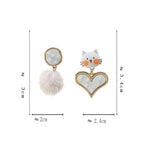 Anime Asymmetrical Pendant Earrings