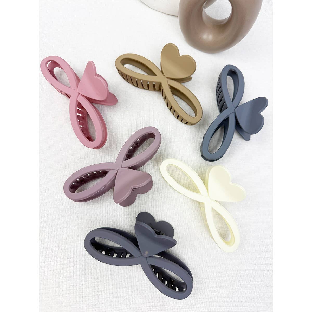 Heart Symbol Matte Hair Claw