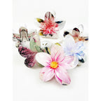 Colorful Floral Hair Claw Clips