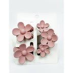 3 pc Set Mini and Medium Flower Hair Claw