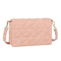 Old Money Blush Quilted Boxy Crossbody - Mahalina