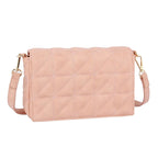 Old Money Blush Quilted Boxy Crossbody - Mahalina