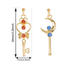 Anime Asymmetrical Pendant Earrings