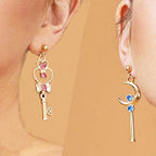 Anime Asymmetrical Pendant Earrings