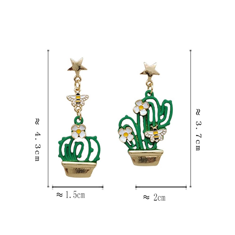 Anime Asymmetrical Pendant Earrings