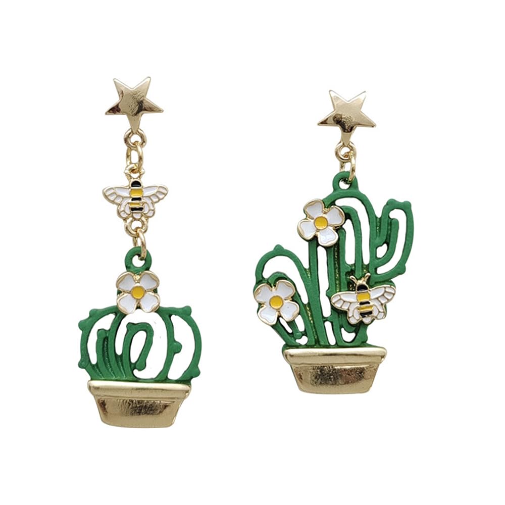 Anime Asymmetrical Pendant Earrings