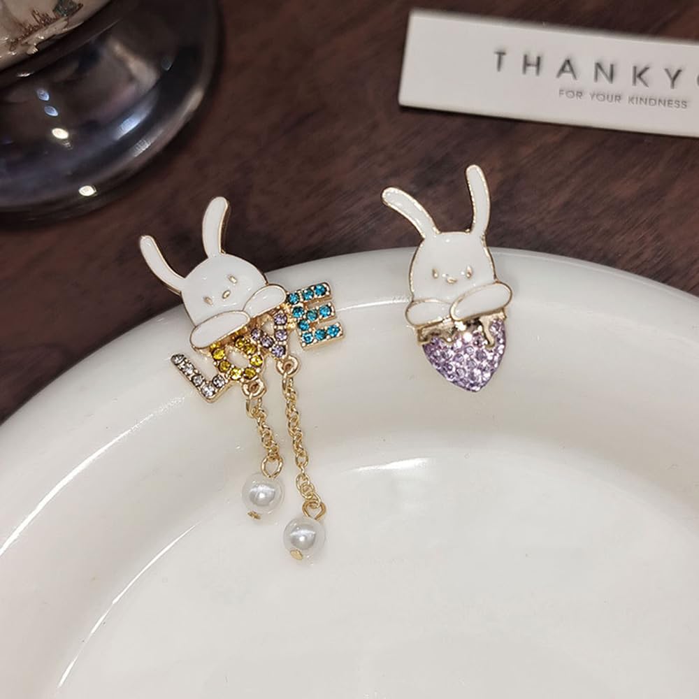 Anime Asymmetrical Pendant Earrings