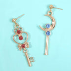 Anime Asymmetrical Pendant Earrings