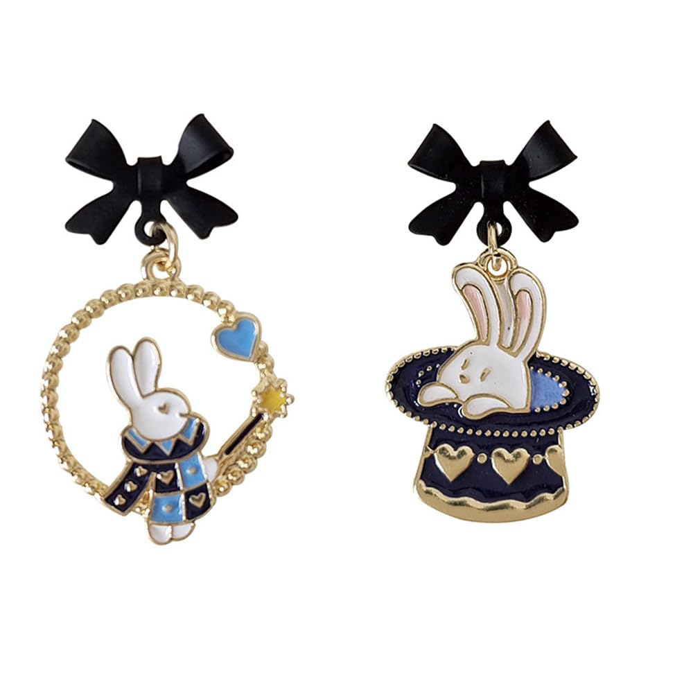Anime Asymmetrical Pendant Earrings