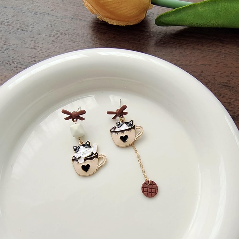 Anime Asymmetrical Pendant Earrings
