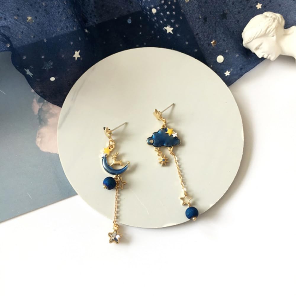 Anime Asymmetrical Pendant Earrings