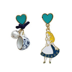 Anime Asymmetrical Pendant Earrings