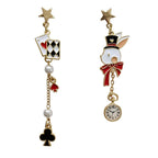 Anime Asymmetrical Pendant Earrings
