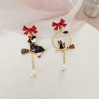 Anime Asymmetrical Pendant Earrings