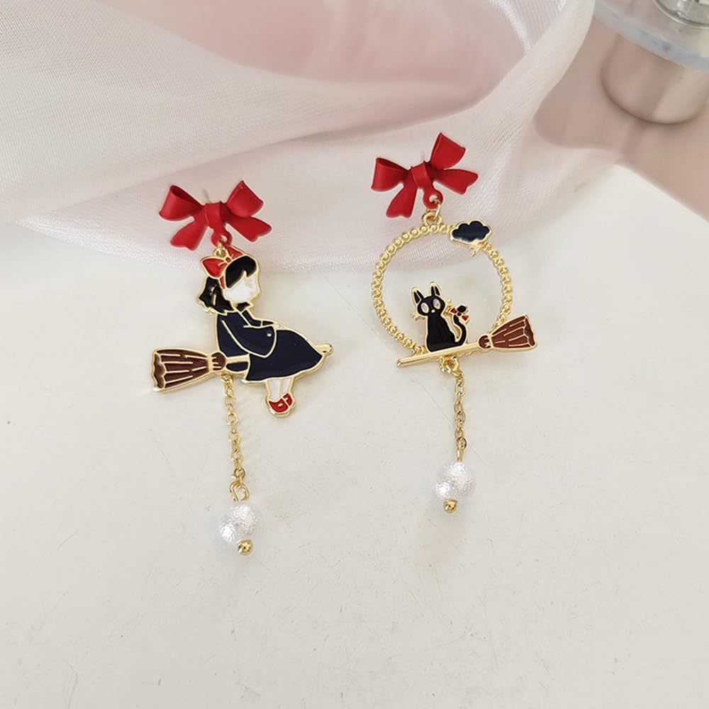 Anime Asymmetrical Pendant Earrings