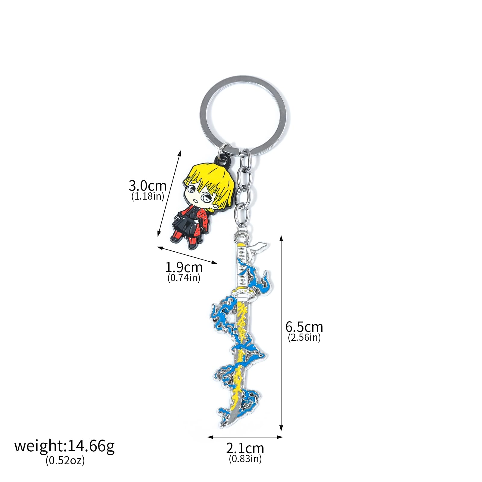 Demon Slayer Figure Swords Keychain