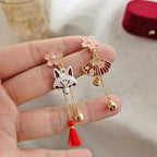 Anime Asymmetrical Pendant Earrings