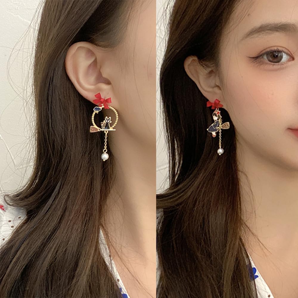 Anime Asymmetrical Pendant Earrings