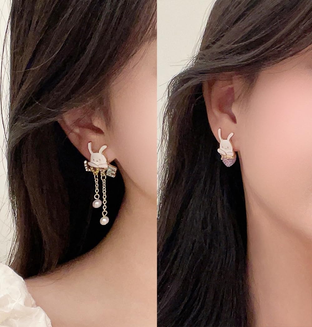 Anime Asymmetrical Pendant Earrings