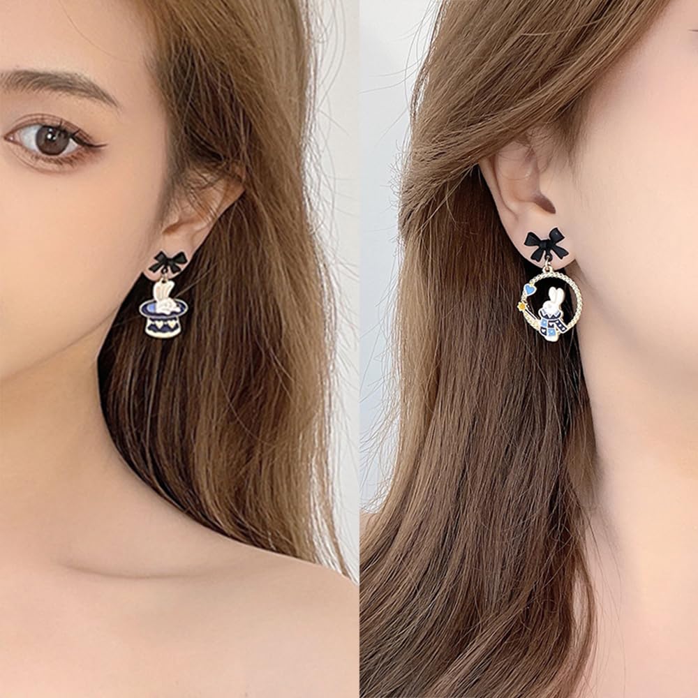 Anime Asymmetrical Pendant Earrings