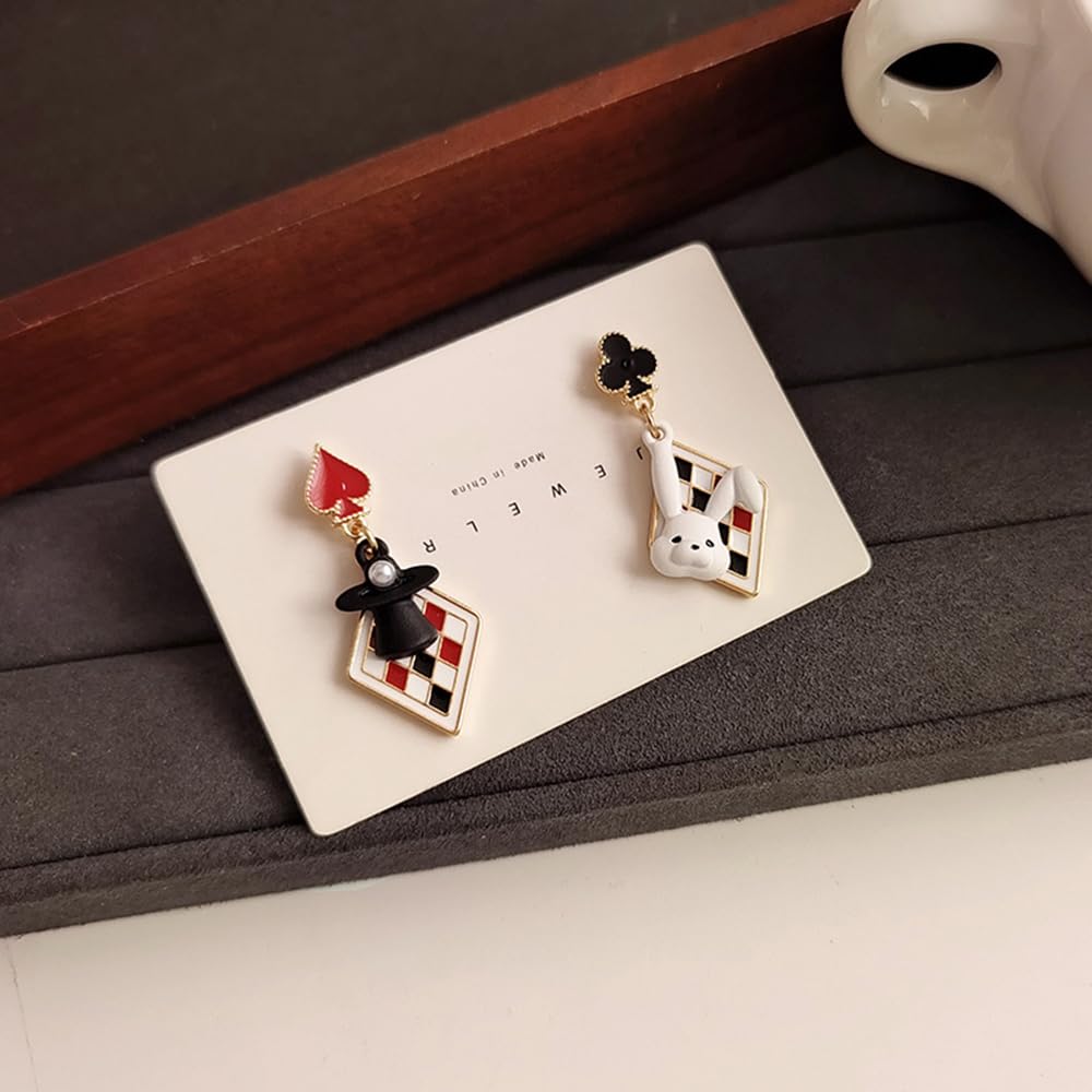 Anime Asymmetrical Pendant Earrings