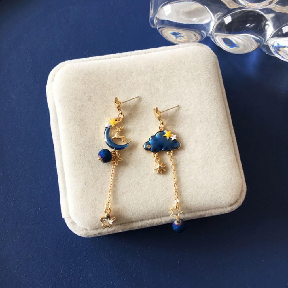 Anime Asymmetrical Pendant Earrings