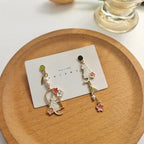 Anime Asymmetrical Pendant Earrings