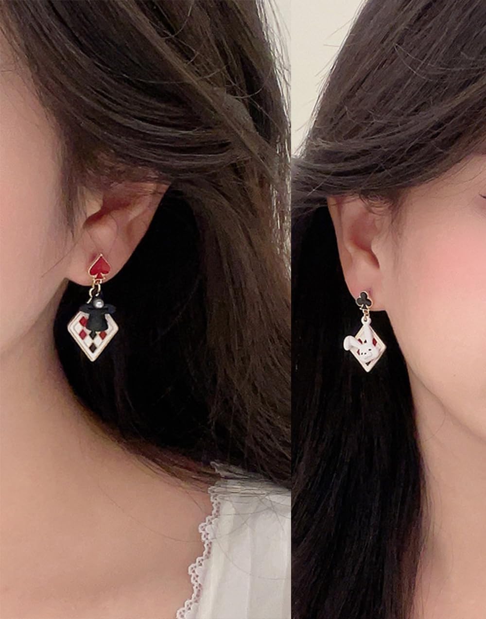 Anime Asymmetrical Pendant Earrings