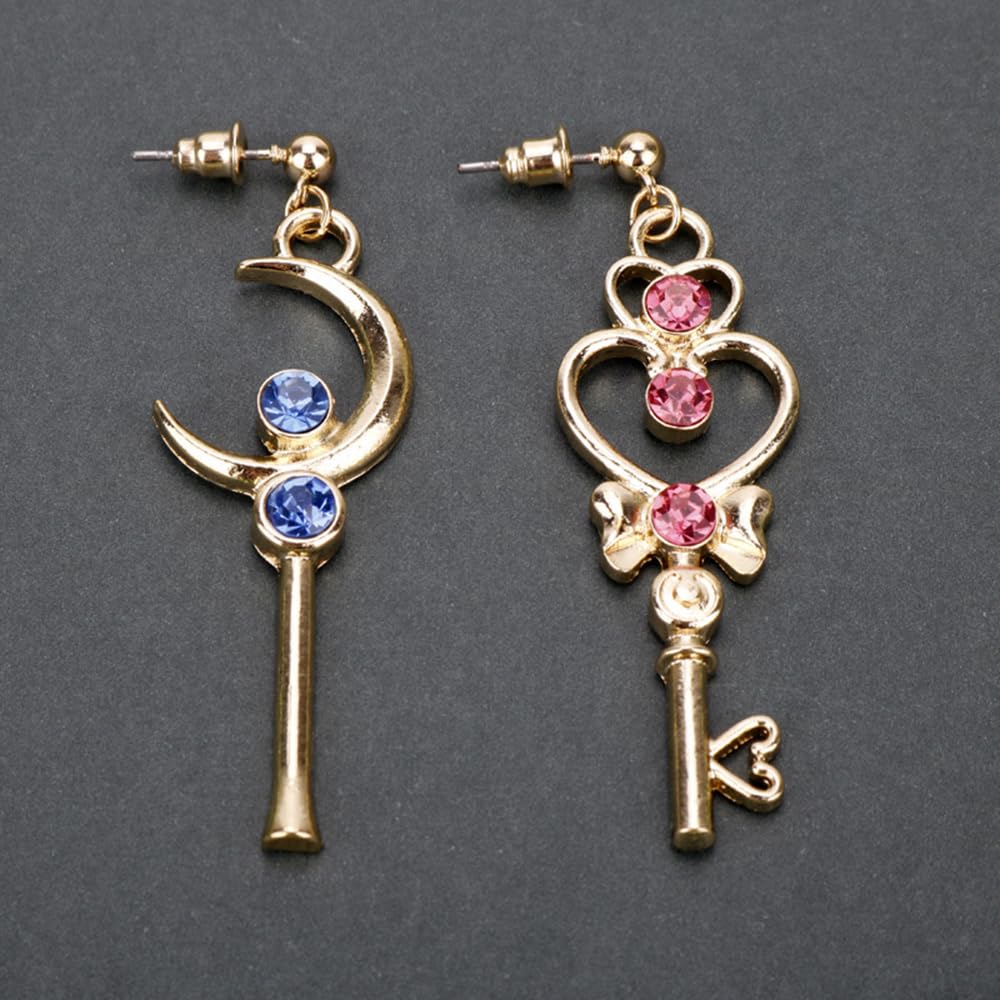 Anime Asymmetrical Pendant Earrings