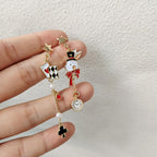 Anime Asymmetrical Pendant Earrings