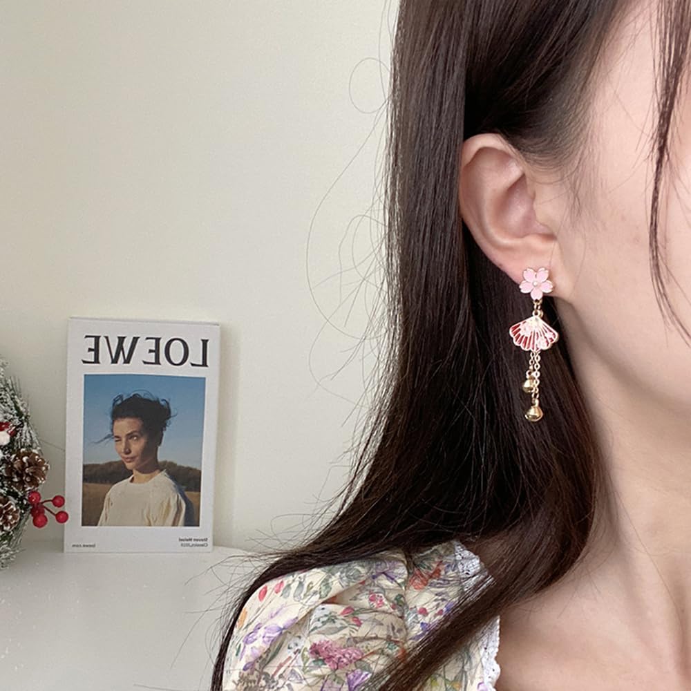 Anime Asymmetrical Pendant Earrings