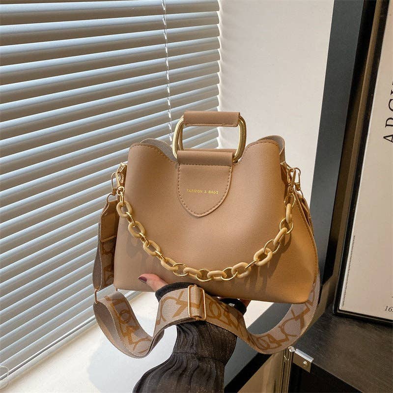 Fashionable Vintage Bucket Bag Casual Shoulder Bag