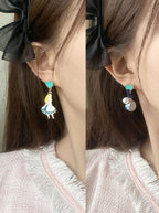 Anime Asymmetrical Pendant Earrings